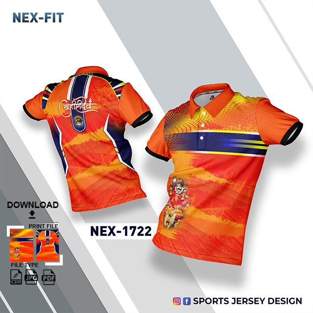 NEX-1722 ORANGE,YELLOW AND BLUE FESTIVAL SPECIAL DESIGNS