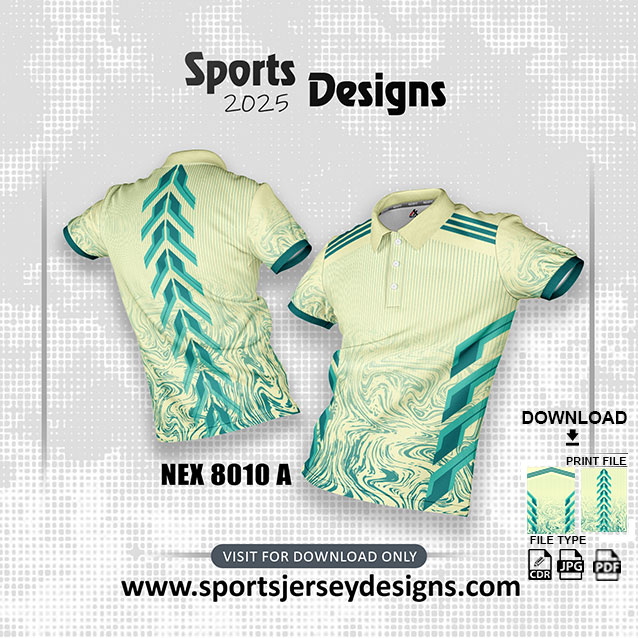 NEX-8010-A YELLOW AND GREEN SPORTSWEAR SUBLIMATION JERSEY DESIGN