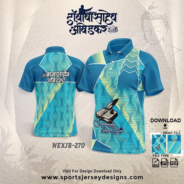 NEXJB-270 Dr. Babasaheb Ambedkar Jayanti Jersey Design | 14 April Group T-Shirt