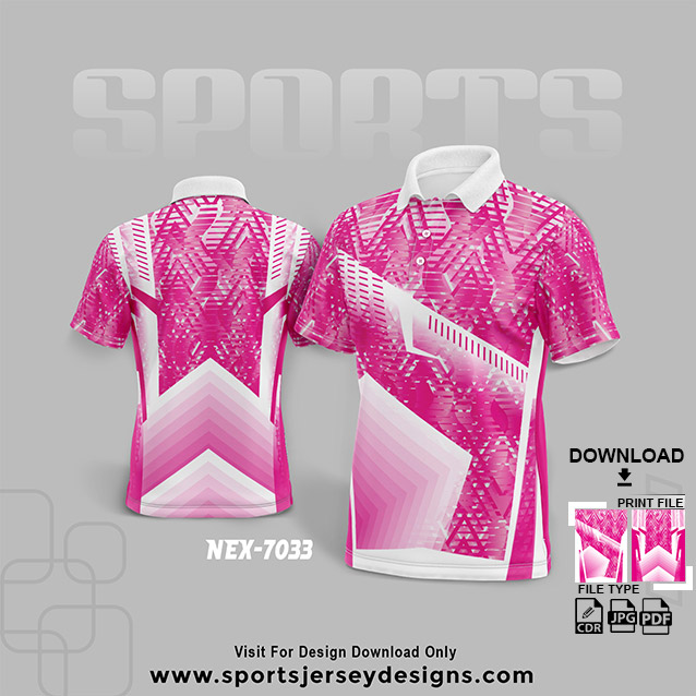 NEX-7033 BLUE SPORTSWEAR SUBLIMATION JERSEY DESIGN