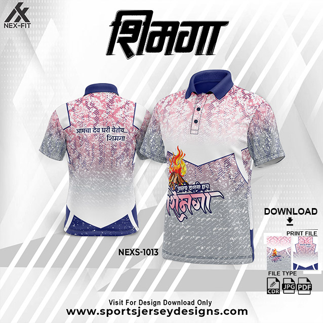 NEXS-1013 PINK AND GRAY SHIMGA FESTIVAL SUBLIMATION JERSEY DESIGN