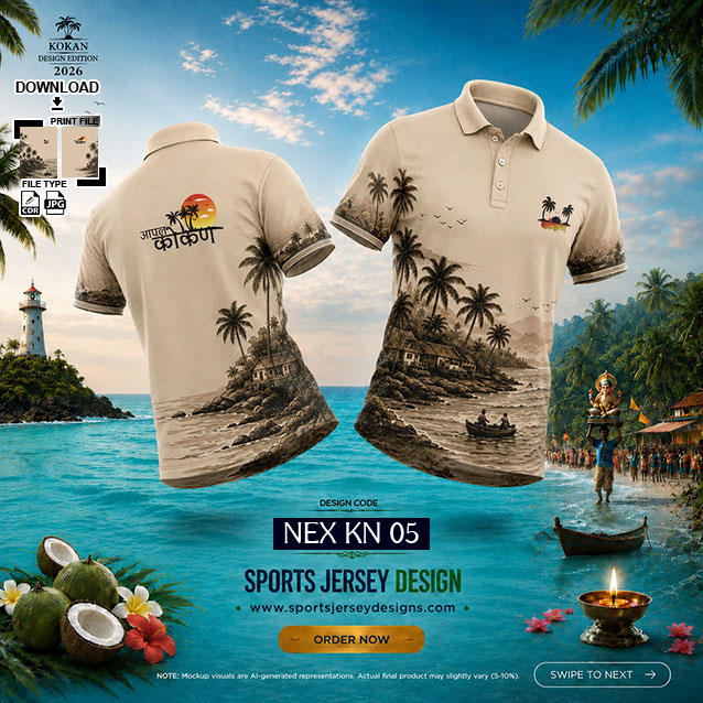 NEX KN 05 CREAM AND BROWN SHADE  KOKAN SPECIAL JERSEY DESIGN