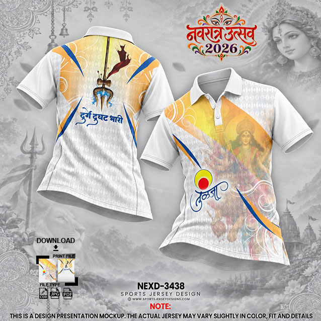 NEXD-3438 WHITE AND ORANGE COMBINATION FOR NAVRATRI SPECIAL DESIGN