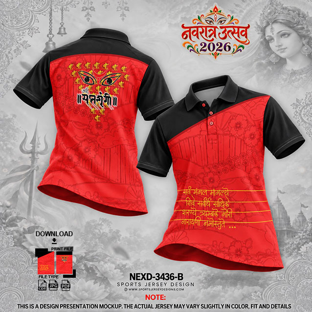NEXD-3436-B RED  AND BLACK COMBINATION FOR NAVRATRI SPECIAL DESIGN