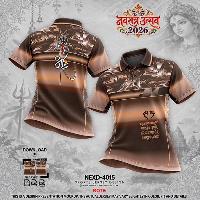 NEXD-4015 COFFEE AND WHITE COMBINATION FOR NAVRATRI SPECIAL DESIGN