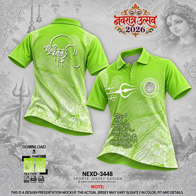 NEXD-3448 GREEN AND WHITE COMBINATION FOR NAVRATRI SPECIAL DESIGN