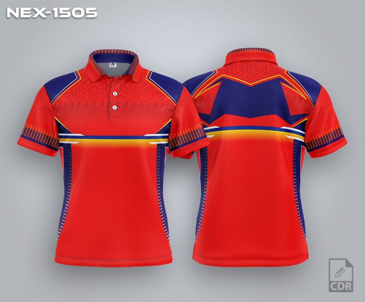 NEX-1505 RED SPORTSWEAR SUBLIMATION JERSEY DESIGN