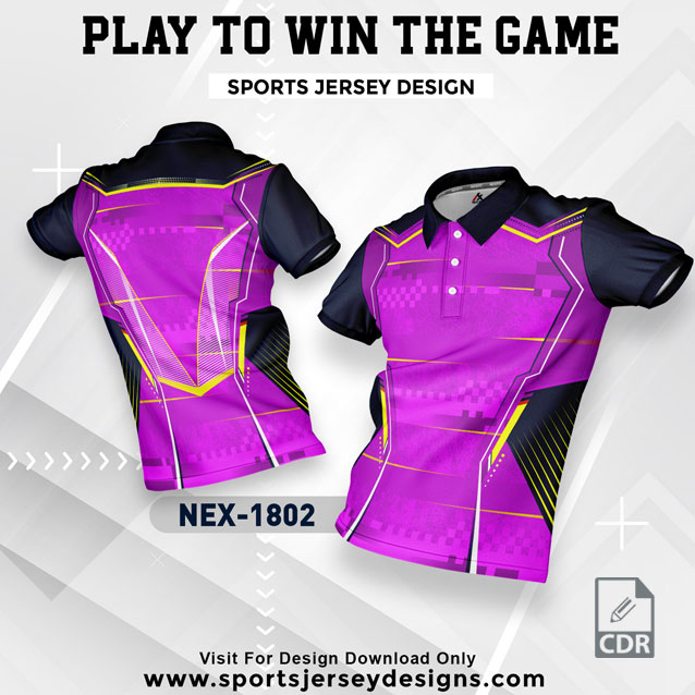 NEX 1802 PURPLLE WITH NAVY BLUE GRADIENT SPORTSWEAR SUBLIMATION JERSEY DESIGN