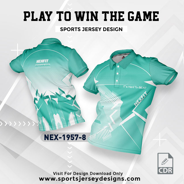 NEX 3093-8 SKY BLUE WITH WHITE GRADIENT SPORTSWEAR SUBLIMATION JERSEY DESIGN