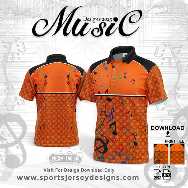 NEXM-100038 ORANGE AND BLACK GRADIENT SPORTSWEAR SUBLIMATION JERSEY DESIGN