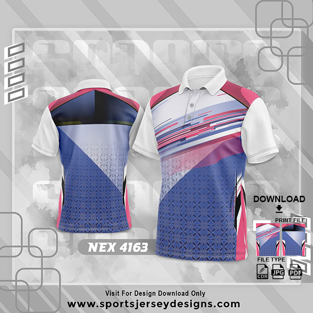 NEX-4163-PURPLE,PINK AND WHITE SPORTSWEAR SUBLIMATION JERSEY DESIGN
